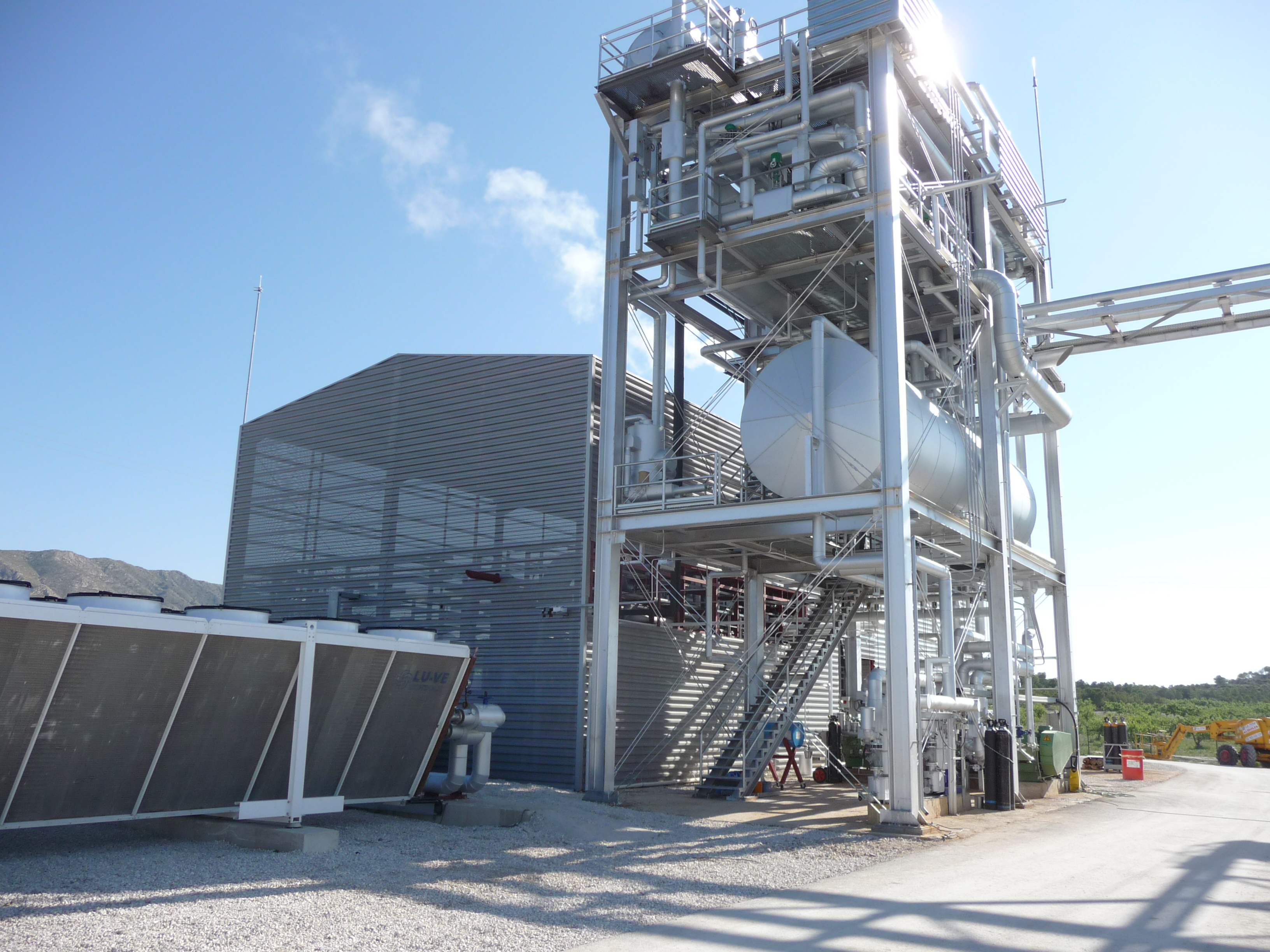 Turbinenhaus für eine Thermosolaranlage